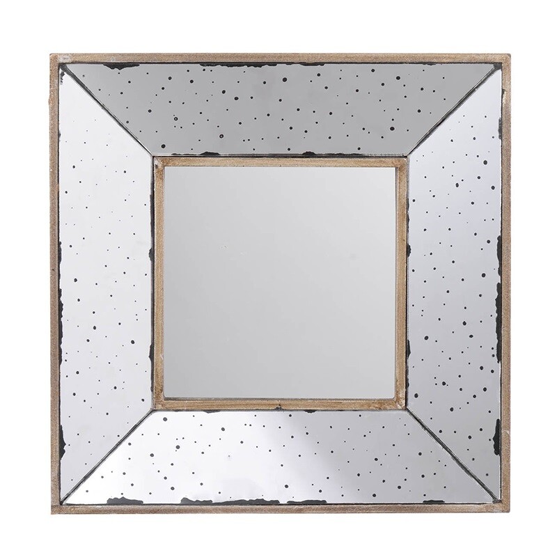 Зеркало квадратное настенное серое Dumont