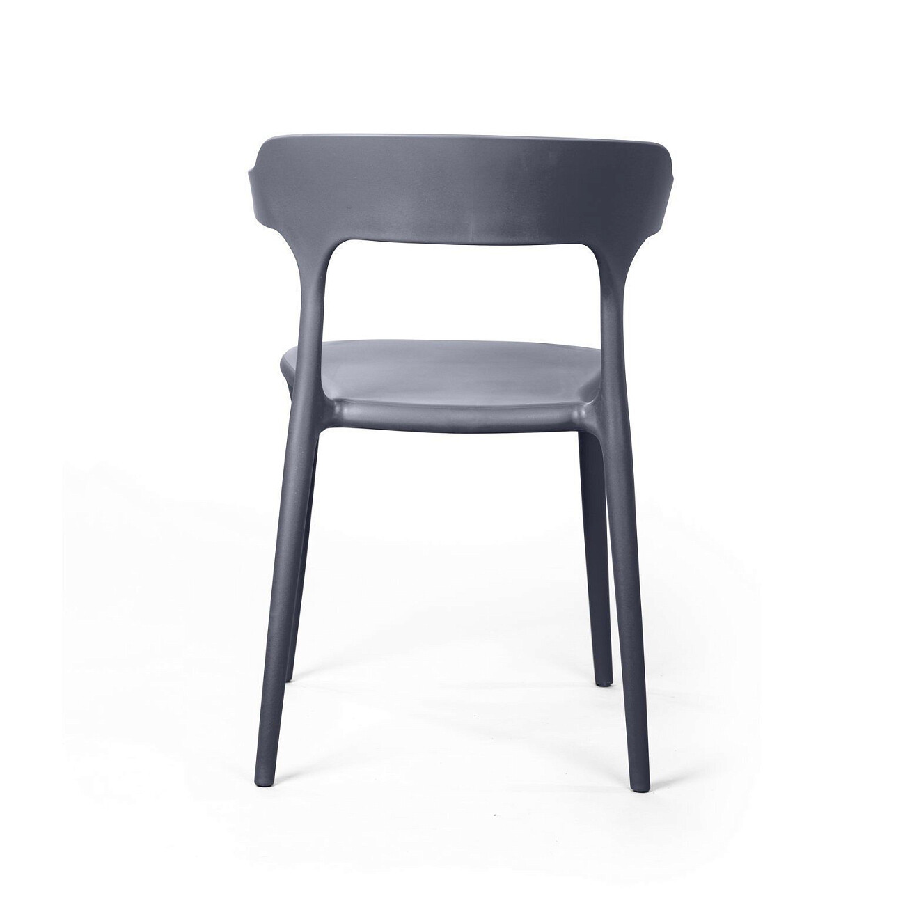 Стул обеденный пластиковый серый Leo - изображение 6