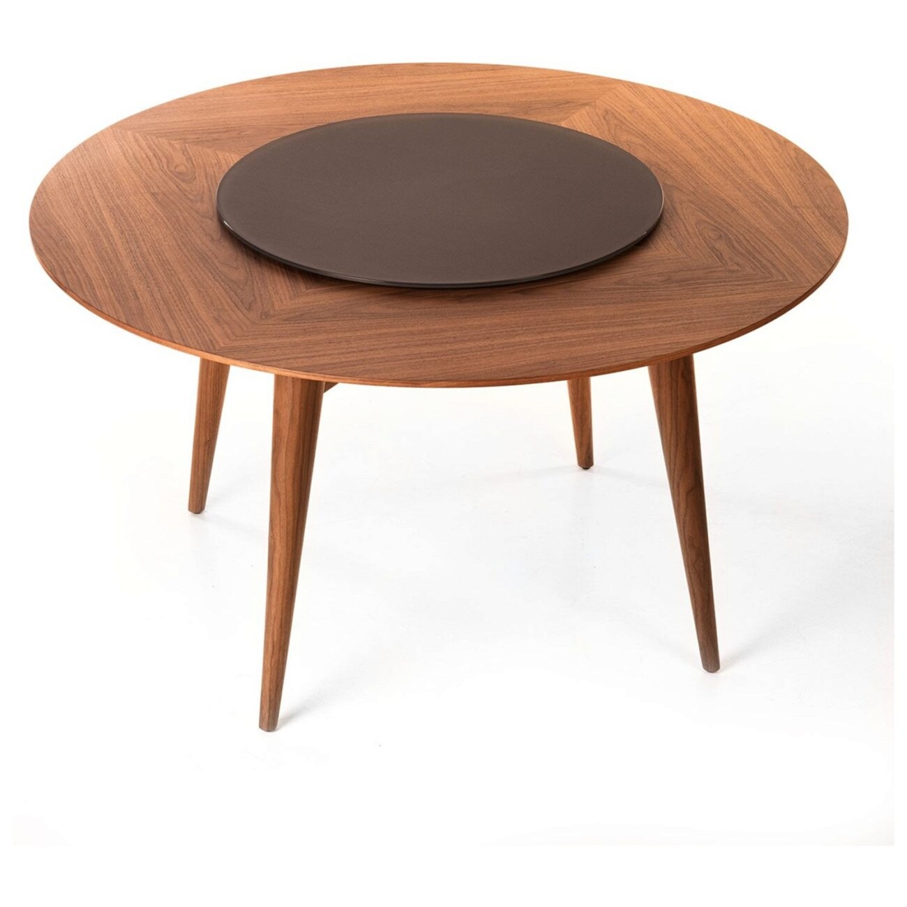 Обеденный стол круглый орех Wilson 136 - изображение 2