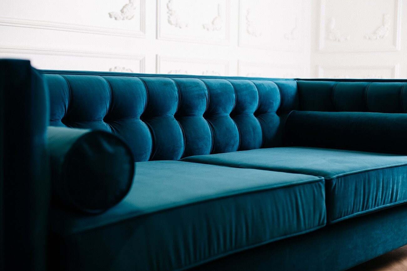 Диван Jack трехместный прямой голубой - изображение 2