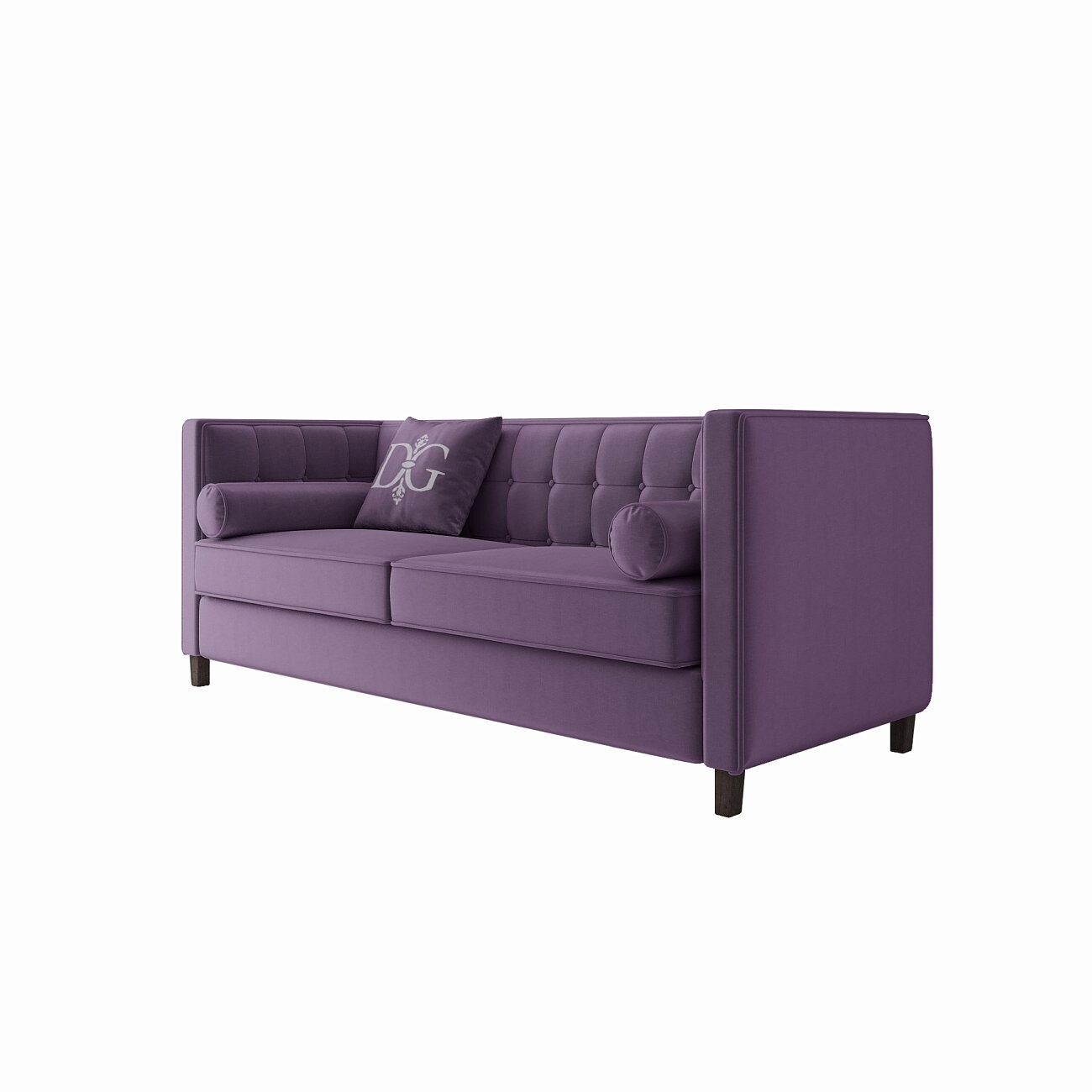 Диван Jack трехместный прямой пурпурный - изображение 2