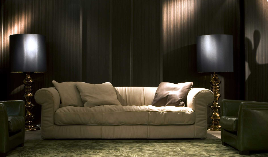 Диван трехместный велюр прямой коричневый Alfred - изображение 2