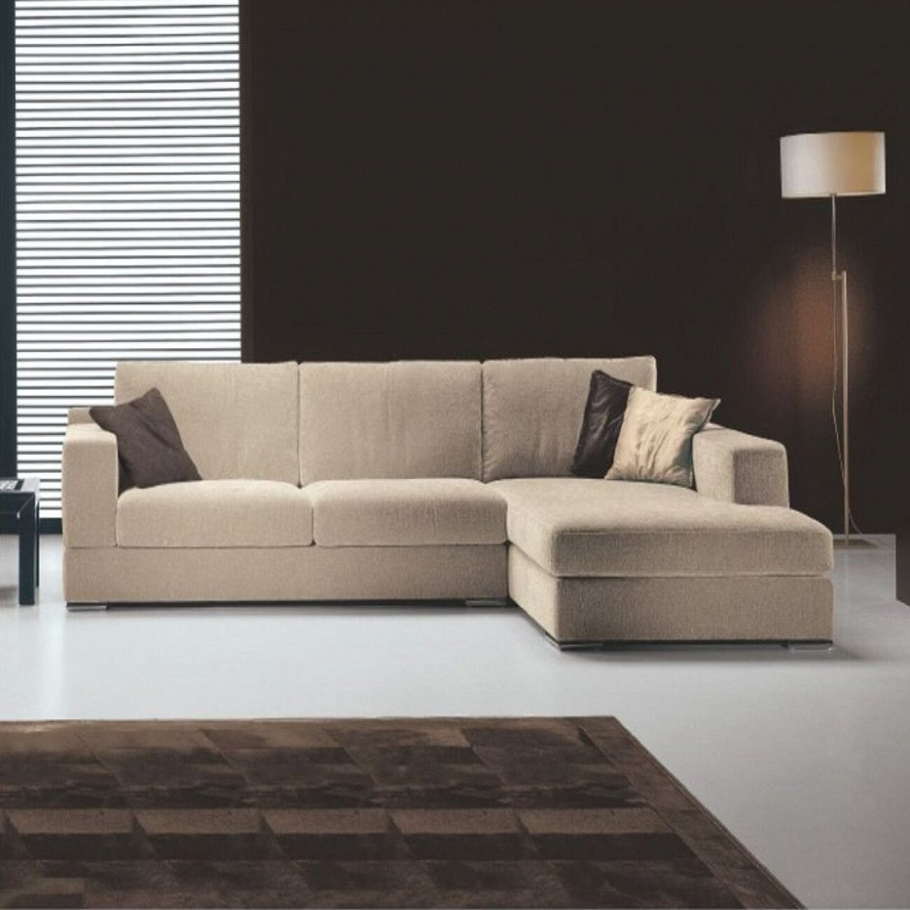 Диван Krime трехместный угловой светло-бежевый - изображение 2