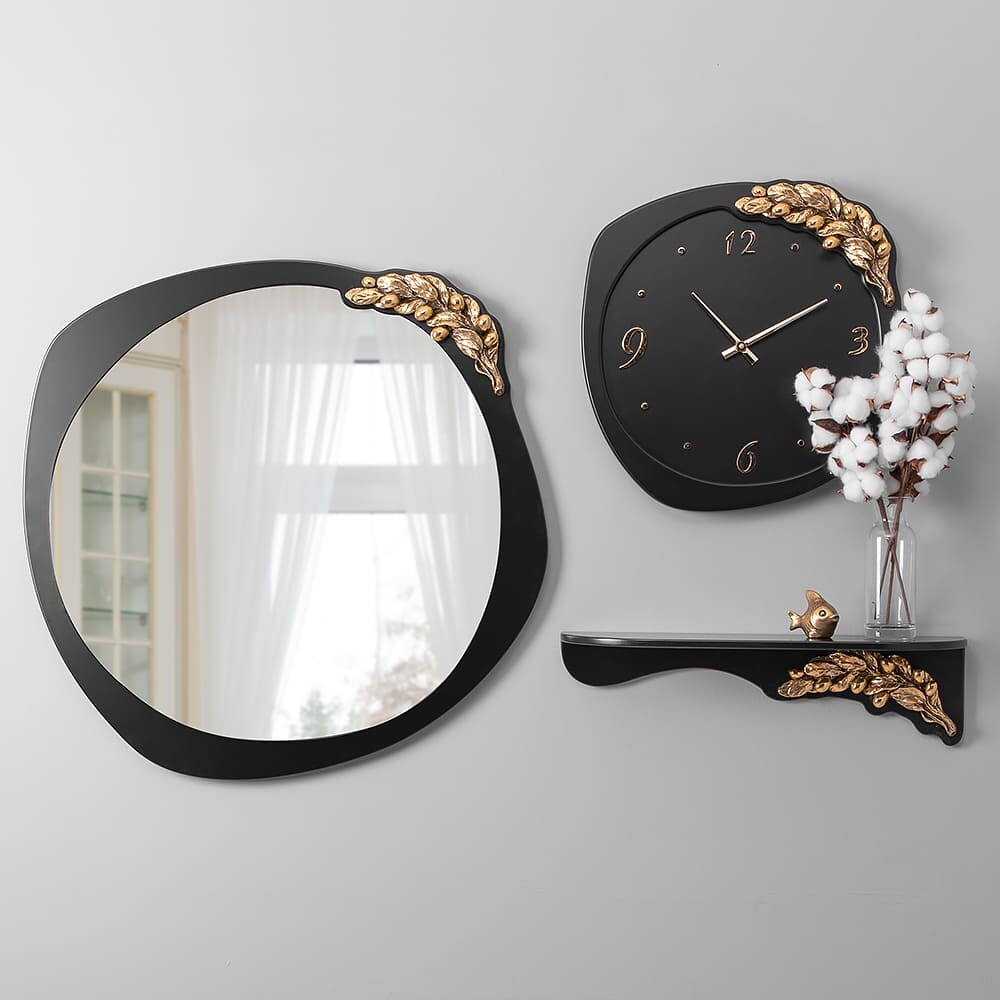 Полка деревянная черная, бронза Oliva Branch Atmosfera - изображение 4