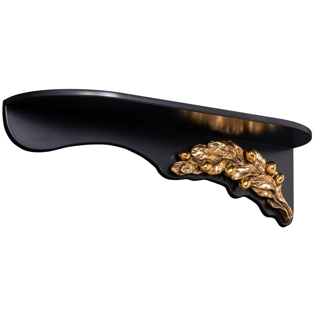 Полка деревянная черная, бронза Oliva Branch Atmosfera - изображение 5