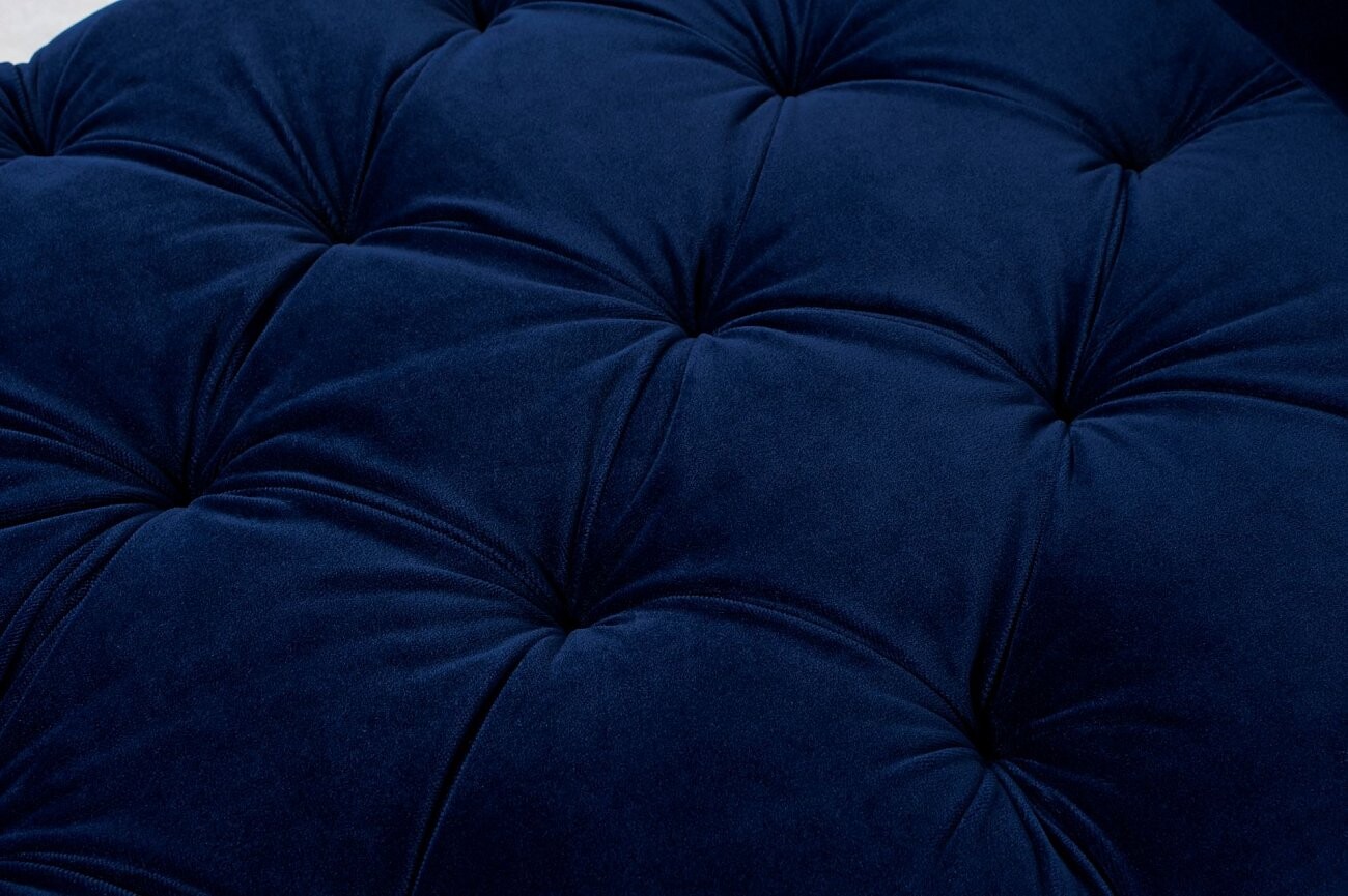 Банкетка с подлокотниками синяя La Rosa - изображение 5