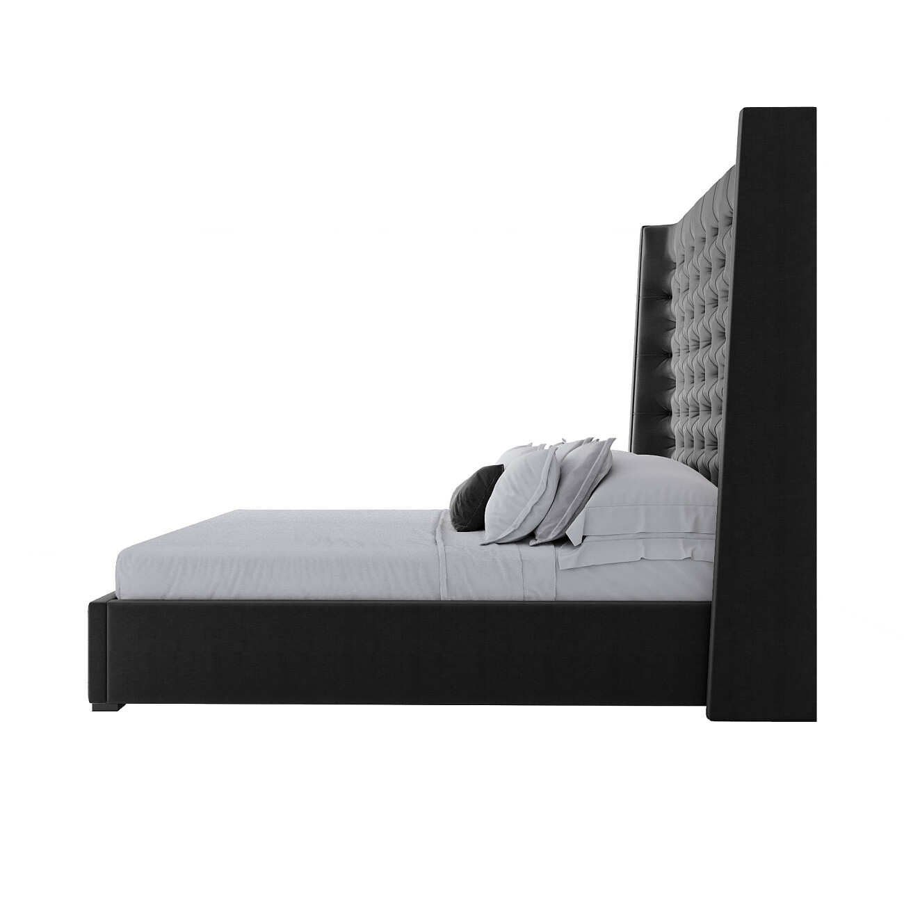 Кровать 160х200 металлическая черная