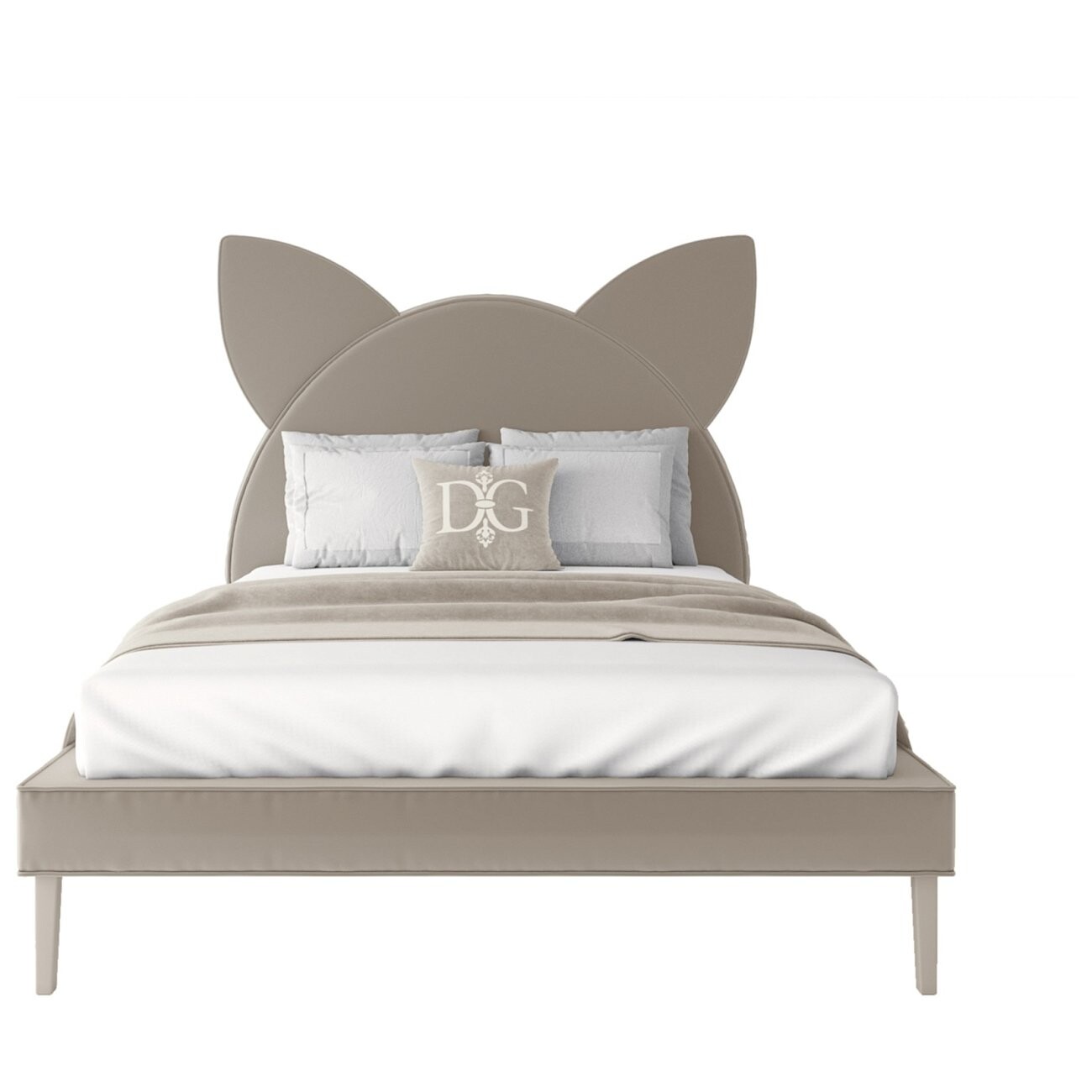 Кровать детская 140х200 бежевая Kitty - изображение 2