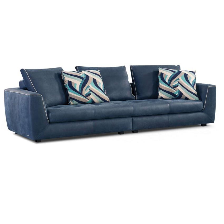 Диван Kody четырехместный прямой синий - изображение 2