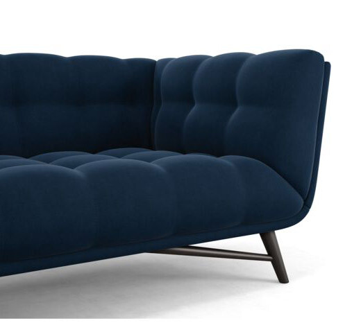 Диван Soja трехместный прямой синий - изображение 4