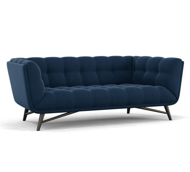 Диван Soja двухместный прямой синий - изображение 2