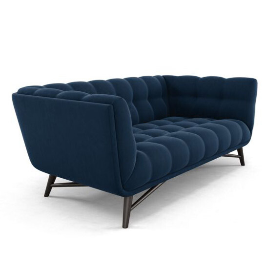 Диван Soja двухместный прямой синий - изображение 3