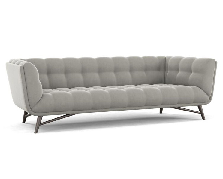 Диван Soja трехместный прямой серый - изображение 2