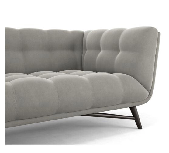 Диван Soja трехместный прямой серый - изображение 4