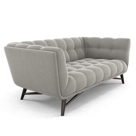 Диван Soja двухместный прямой серый - изображение 3