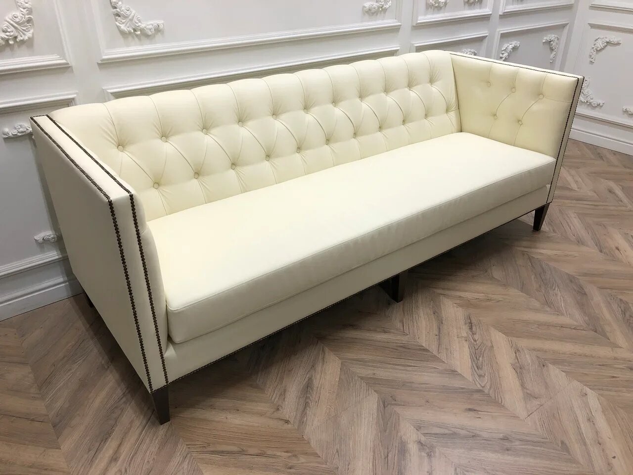 Диван Smog прямой молочный - изображение 3