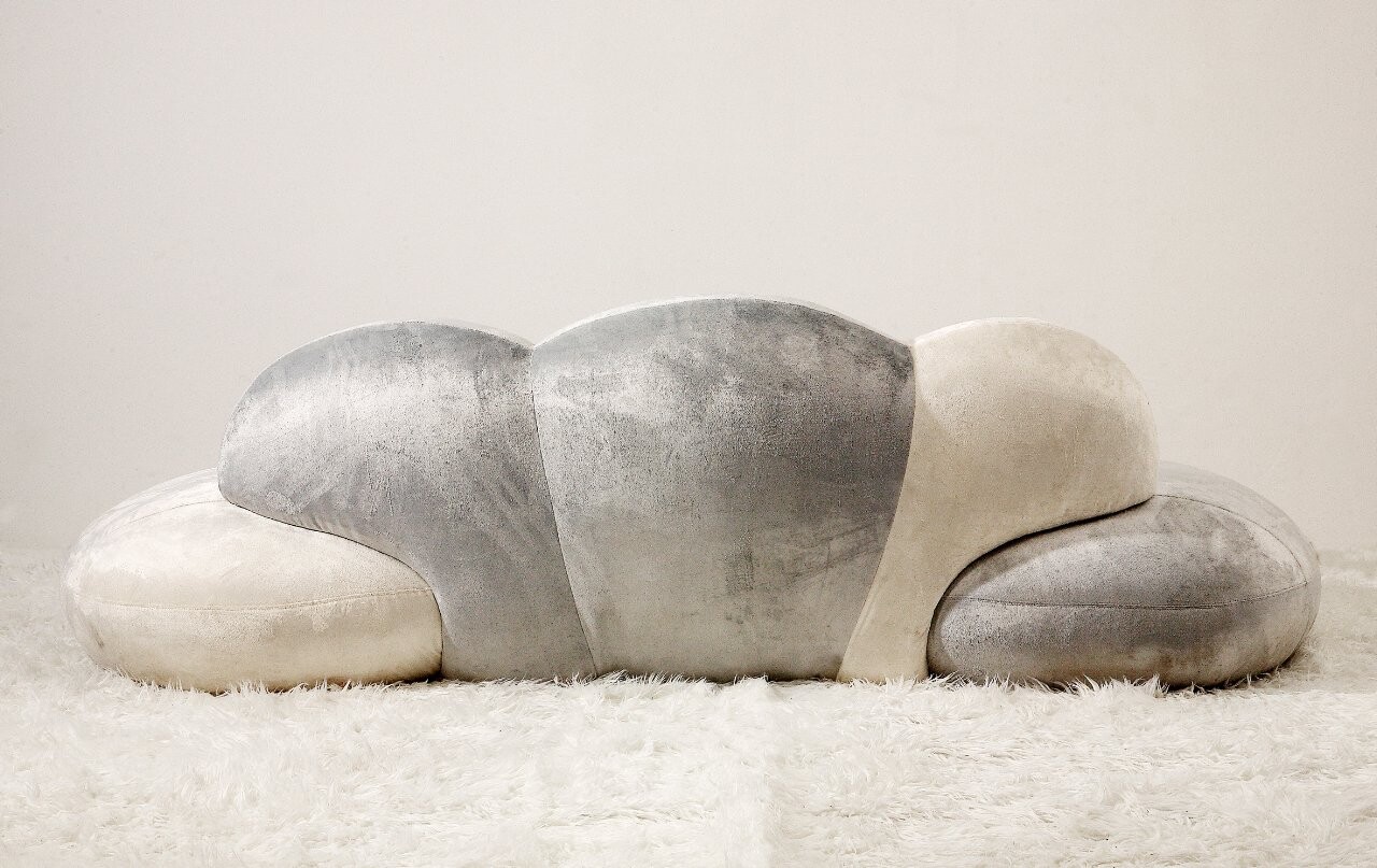 Диван Cloudy трехместный прямой белый - изображение 3