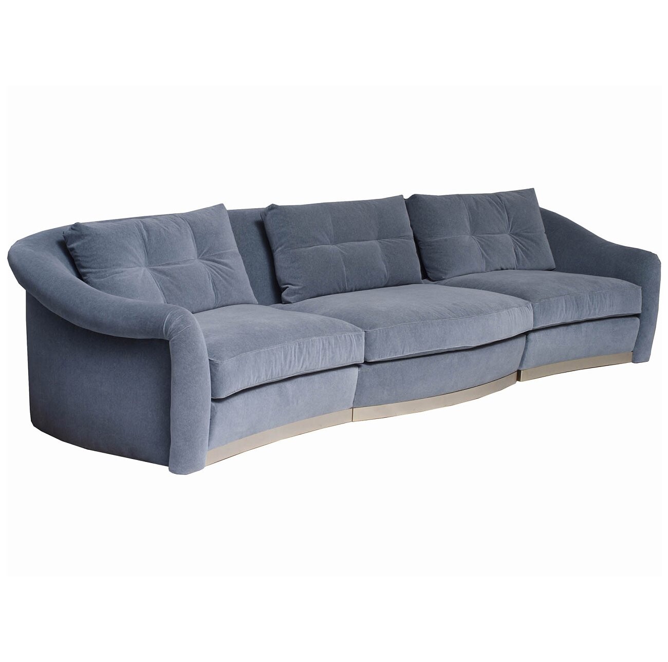 Диван Leo трехместный прямой серый - изображение 2