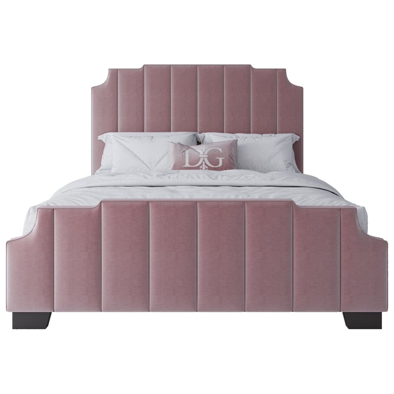 Кровать Bony двуспальная 160х200 розовая - изображение 2