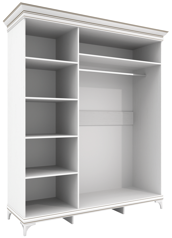 Шкаф платяной белый "Агата" АТ-2 - изображение 2