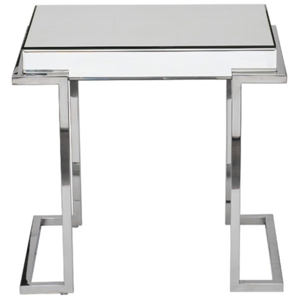  столик металлический с зеркальной столешницей хром KFG130 .