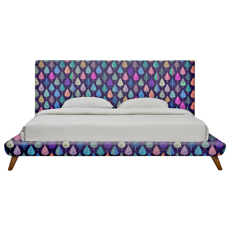 Кровать двуспальная 160х200 разноцветная Chameleo Leaf