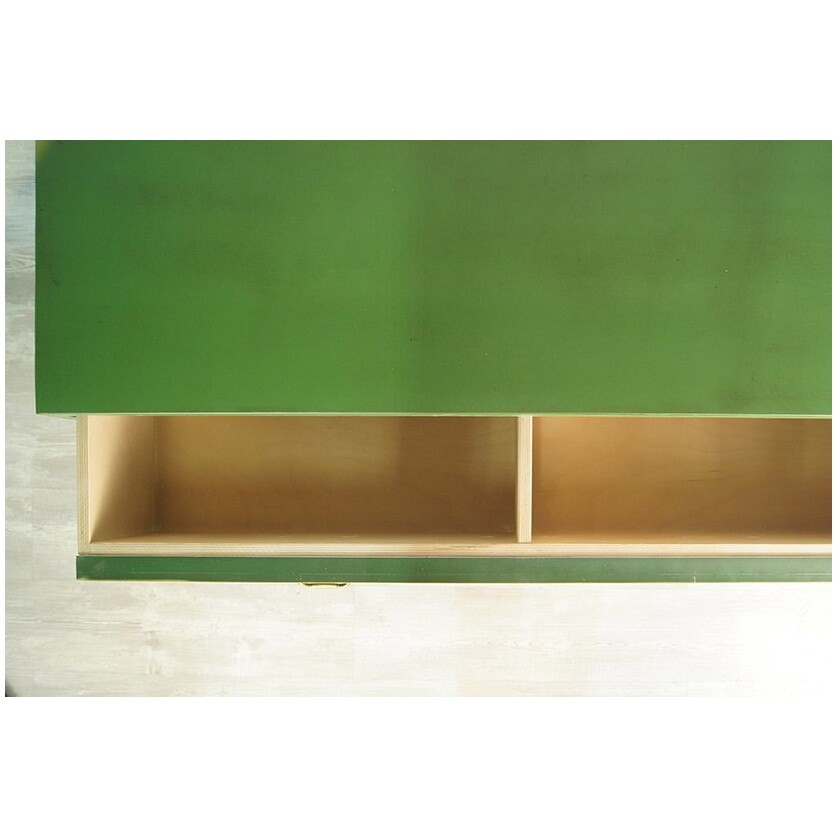 Комод с 3 ящиками большой зеленый Emerald