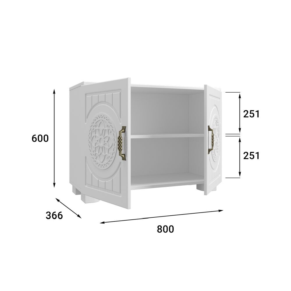 Тумба белое дерево "Монблан МБ-30К" - изображение 4