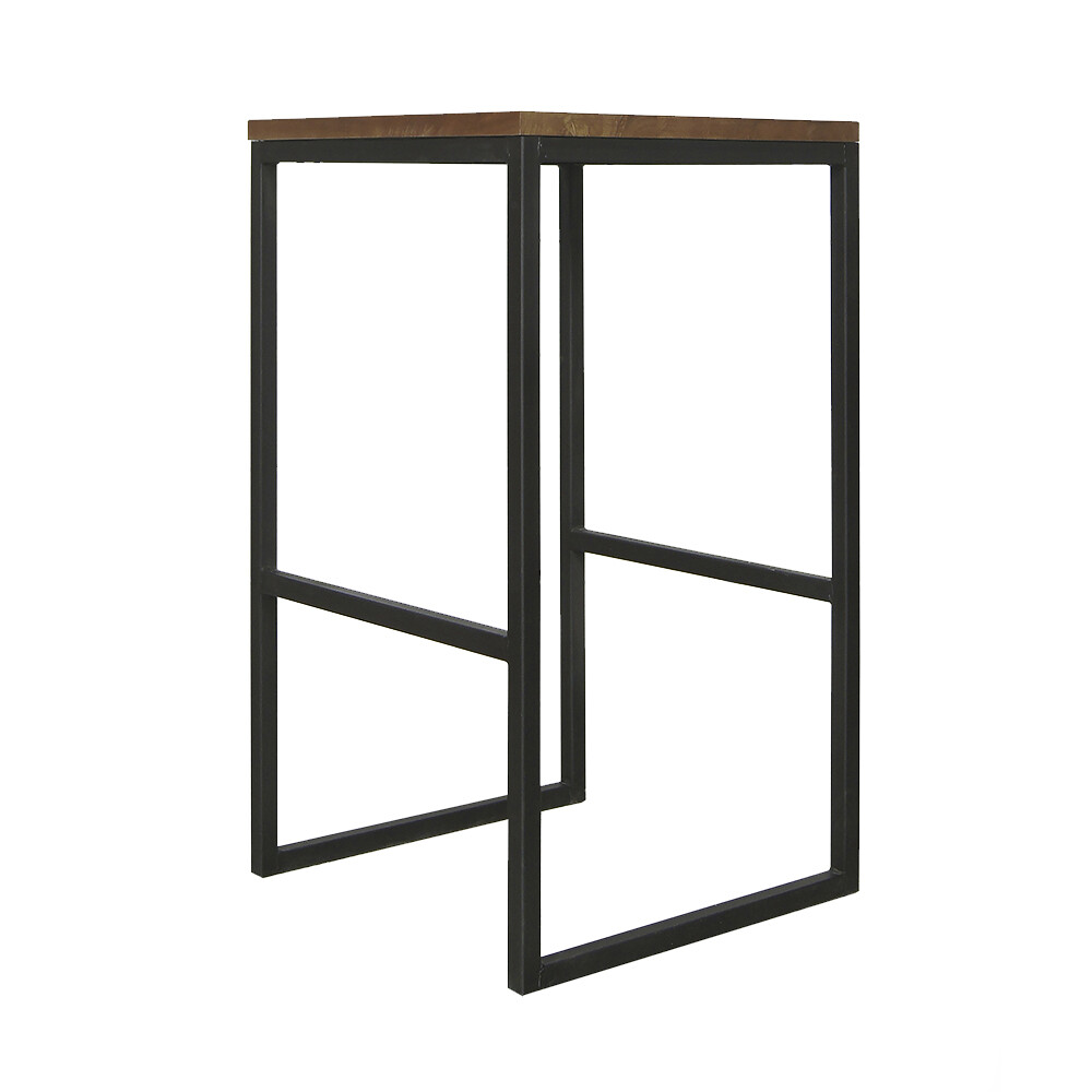 Приставной столик черный квадратный 40 см Industrial