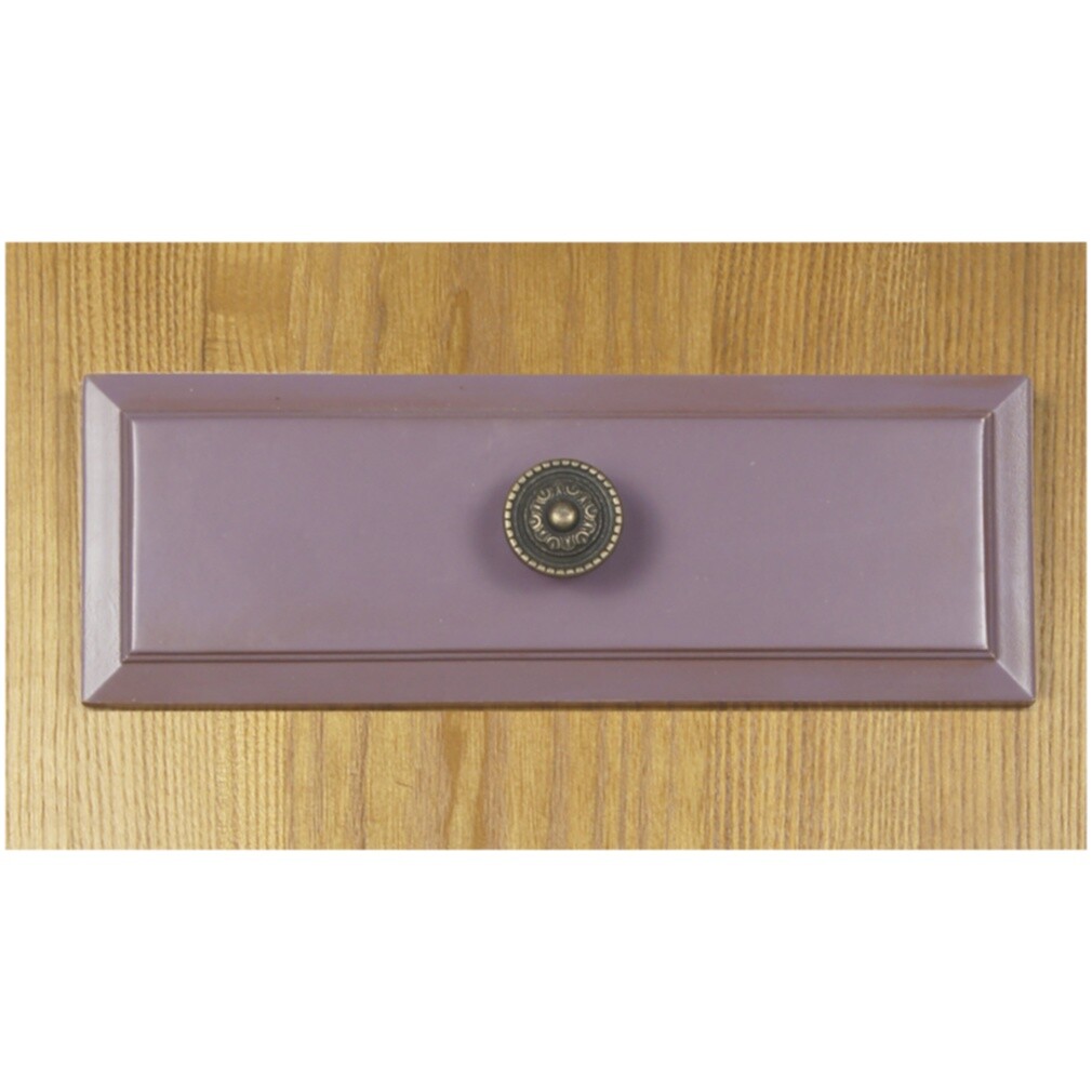 Шкаф-витрина низкий со стеклянными дверцами фиолетовый Leontina lavanda