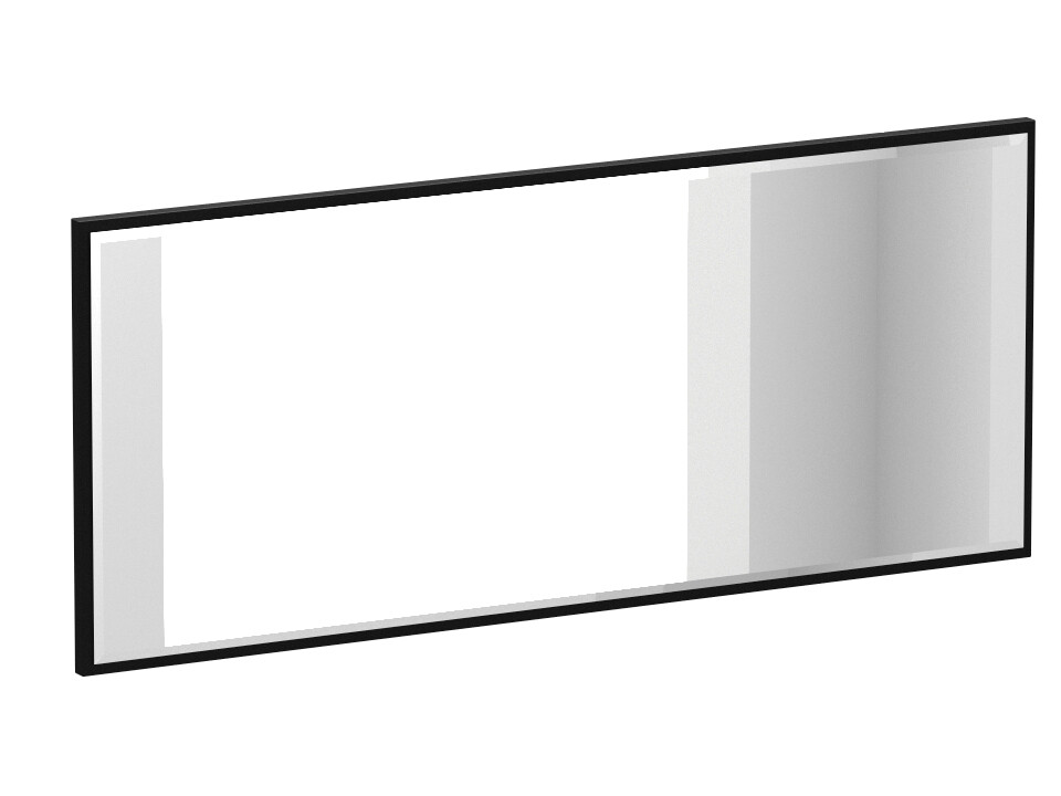 Зеркало настенное черное прямоугольное Kristal