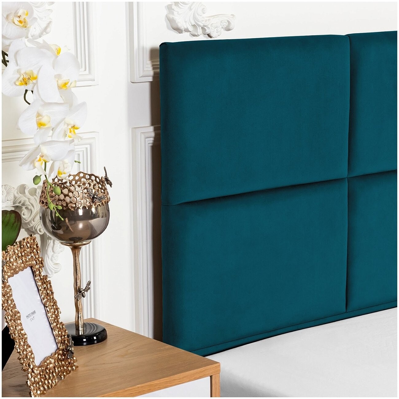 Кровать двуспальная с подъемным механизмом и ящиком для белья 160х200 изумрудная Токио - изображение 4