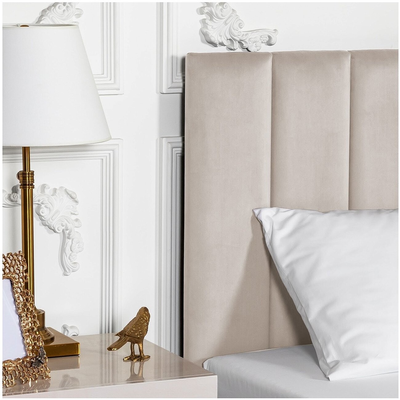 Кровать двуспальная с подъемным механизмом и ящиком для белья 180х200 кремовая Вега - изображение 4