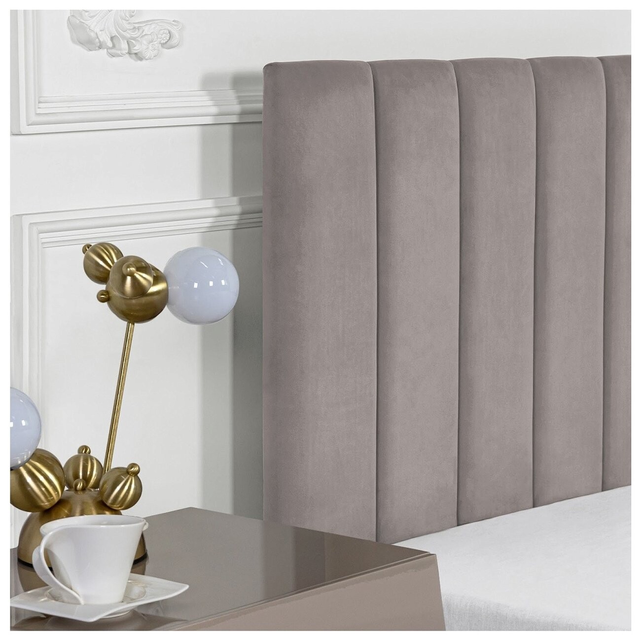 Кровать односпальная с подъемным механизмом и ящиком для белья 90х200 мокко Вега - изображение 4