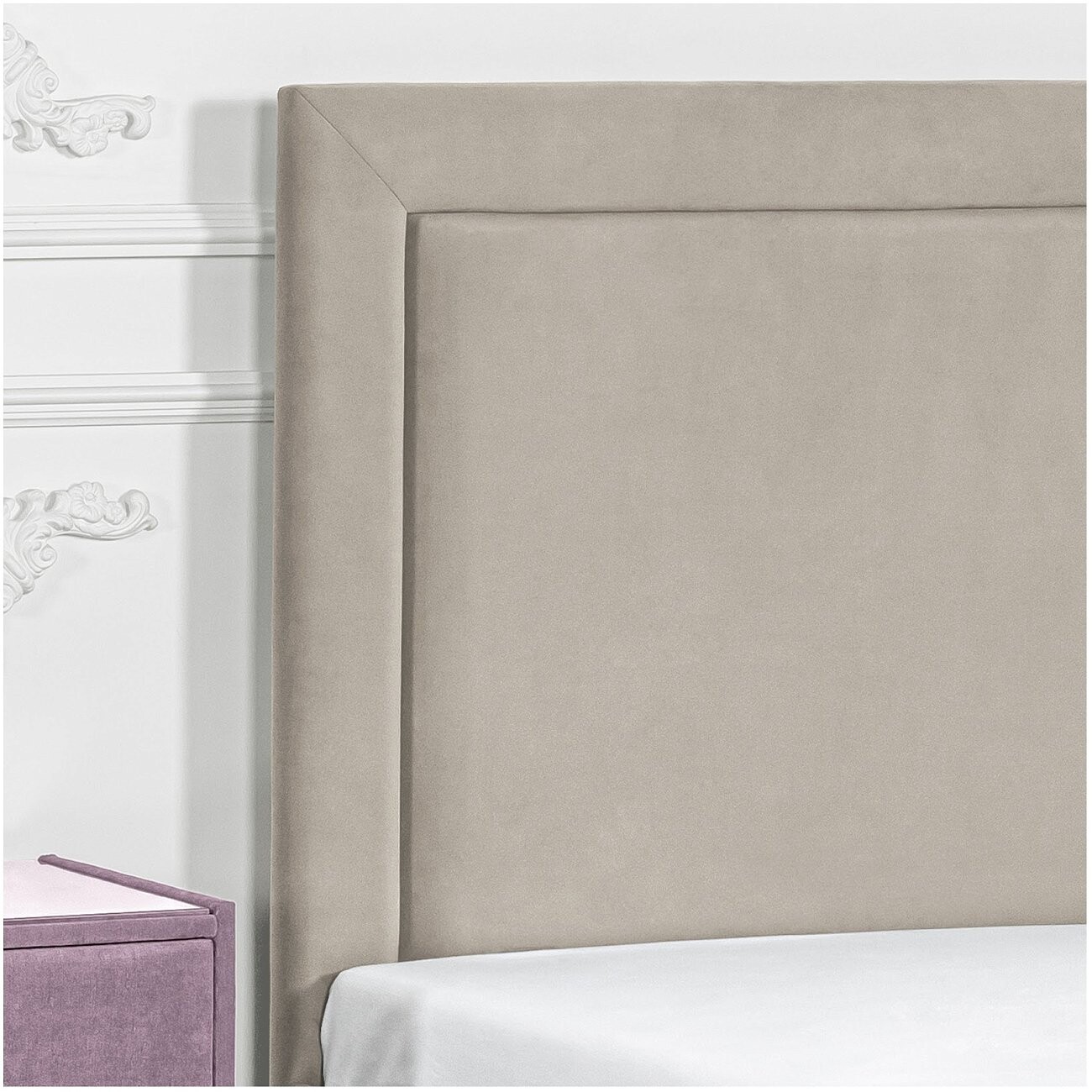 Кровать односпальная с подъемным механизмом и ящиком для белья 90х200 бежевая Мелисса - изображение 3