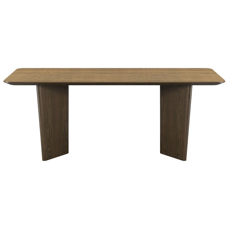 Обеденный стол на двух опорах бежевый PATERNA - изображение 3