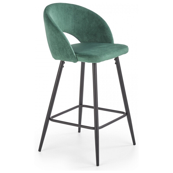 Стул барный тканевый темно-зеленый H96 - изображение 1