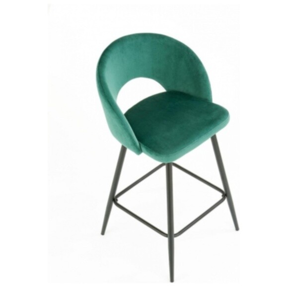 Стул барный тканевый темно-зеленый H96 - изображение 2