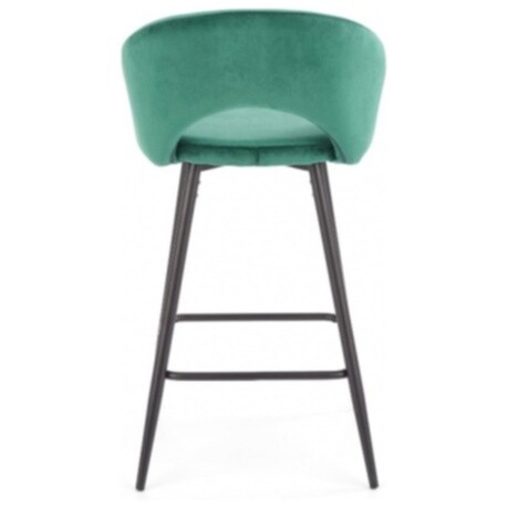 Стул барный тканевый темно-зеленый H96 - изображение 3