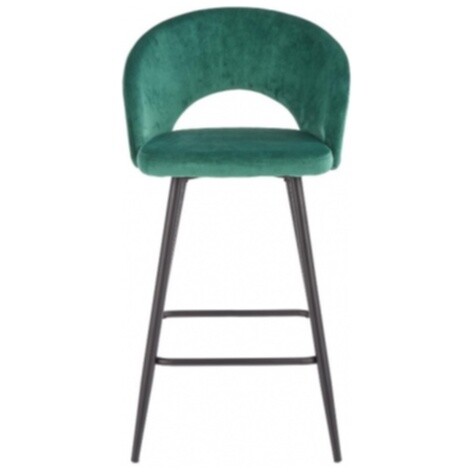 Стул барный тканевый темно-зеленый H96 - изображение 6