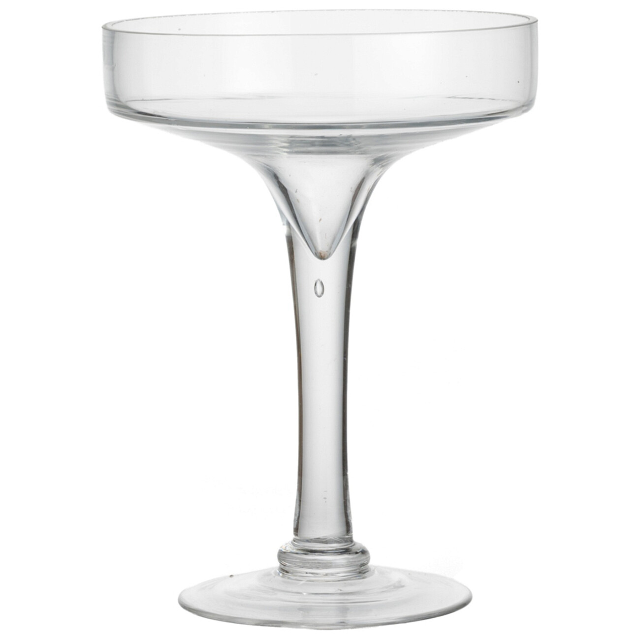 Подсвечник стеклянный на ножке с крышкой H 33 см прозрачный "Купол" - изображение 2