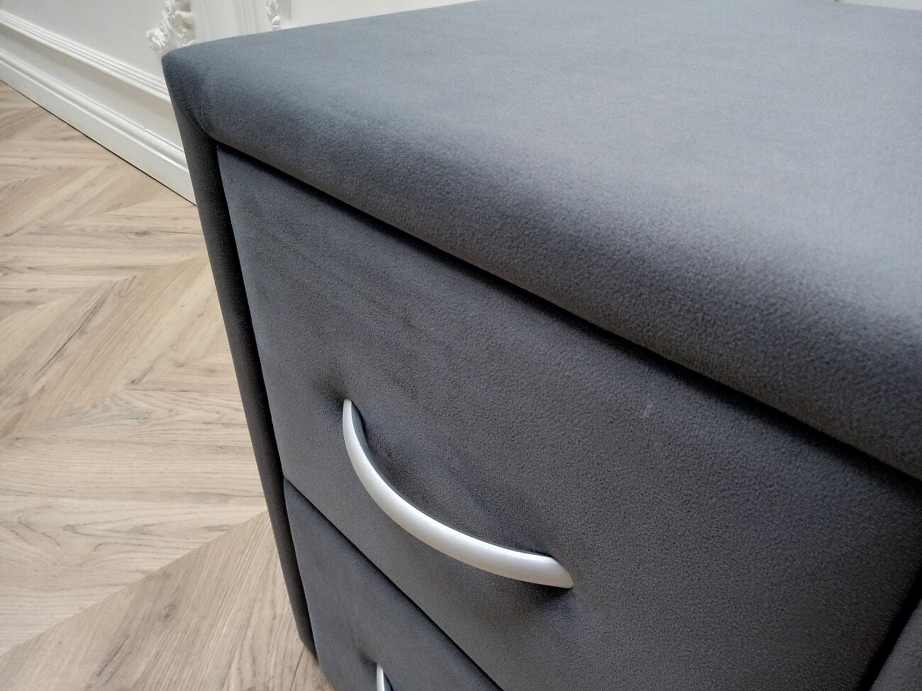 Прикроватная тумбочка с двумя ящиками черная Эстетика Enigma - изображение 5