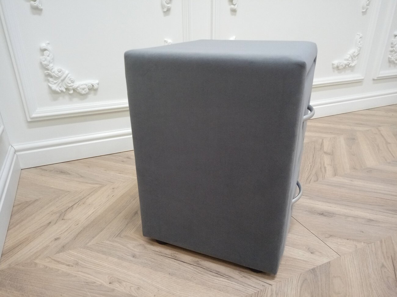 Прикроватная тумбочка с двумя ящиками темно-серая Эстетика Enigma - изображение 5