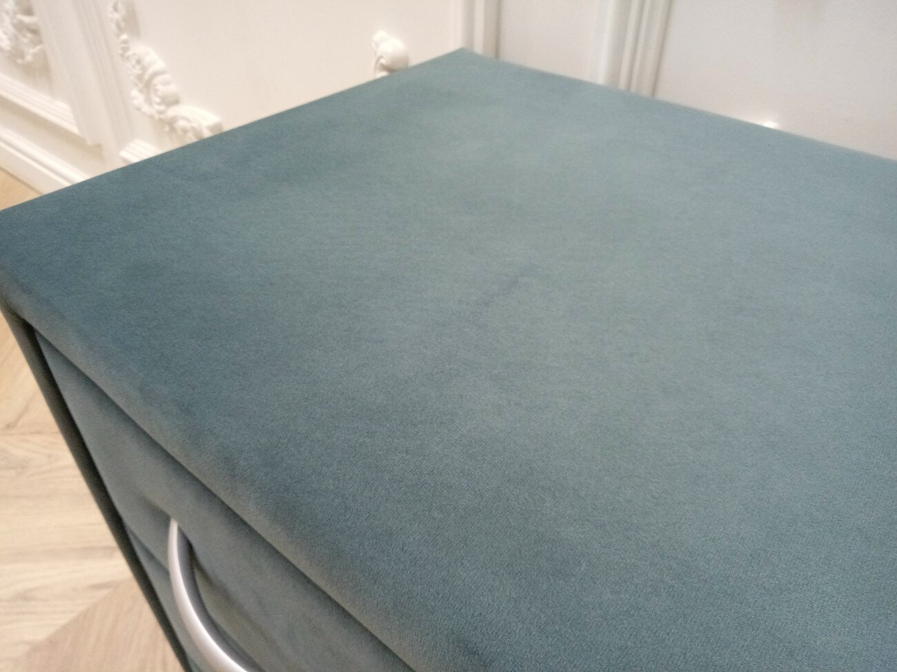 Прикроватная тумбочка с тремя ящиками зелёная Эстетика Rivera - изображение 5