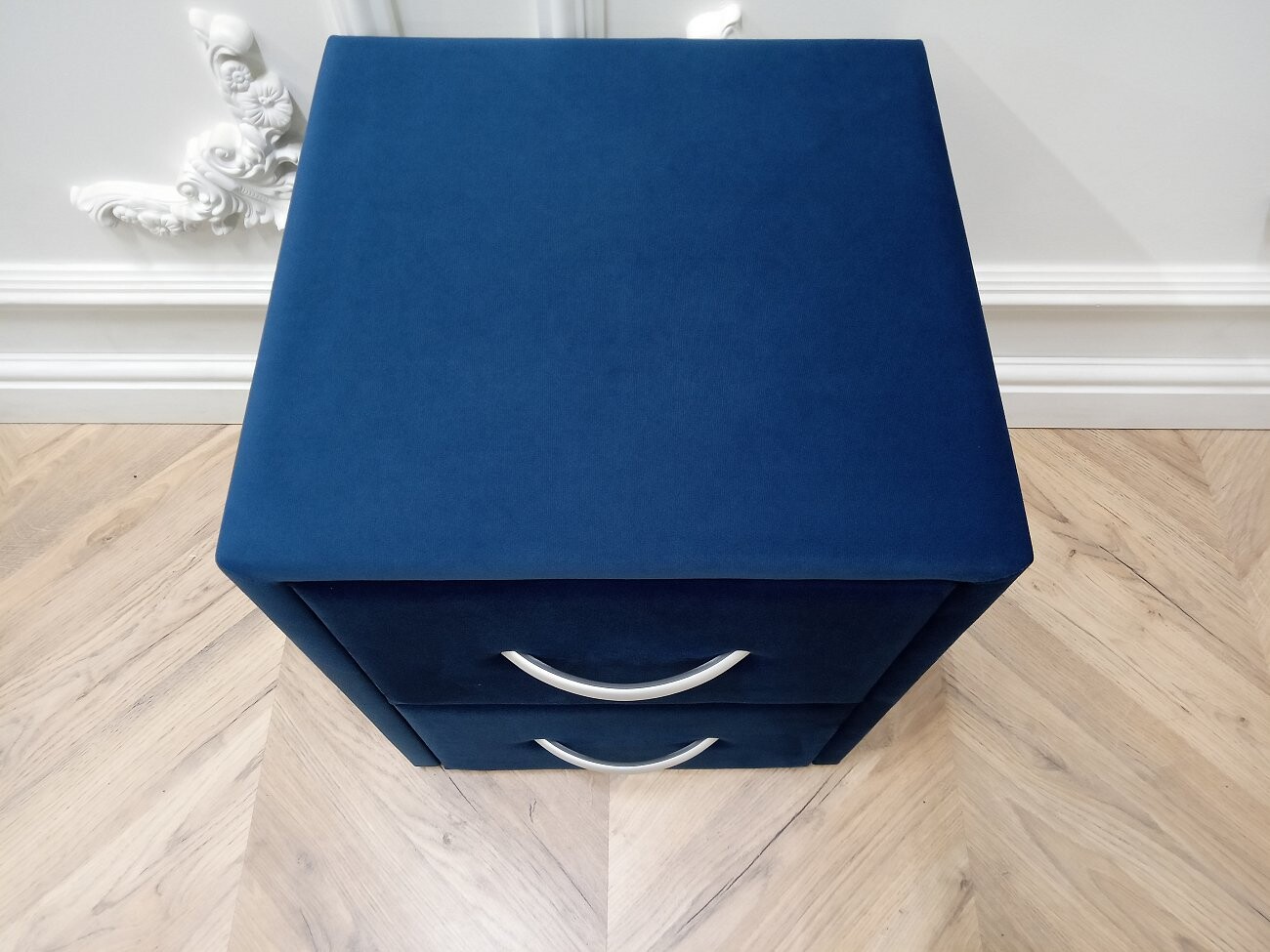 Прикроватная тумбочка с двумя ящиками темно-синяя Эстетика Enigma - изображение 8