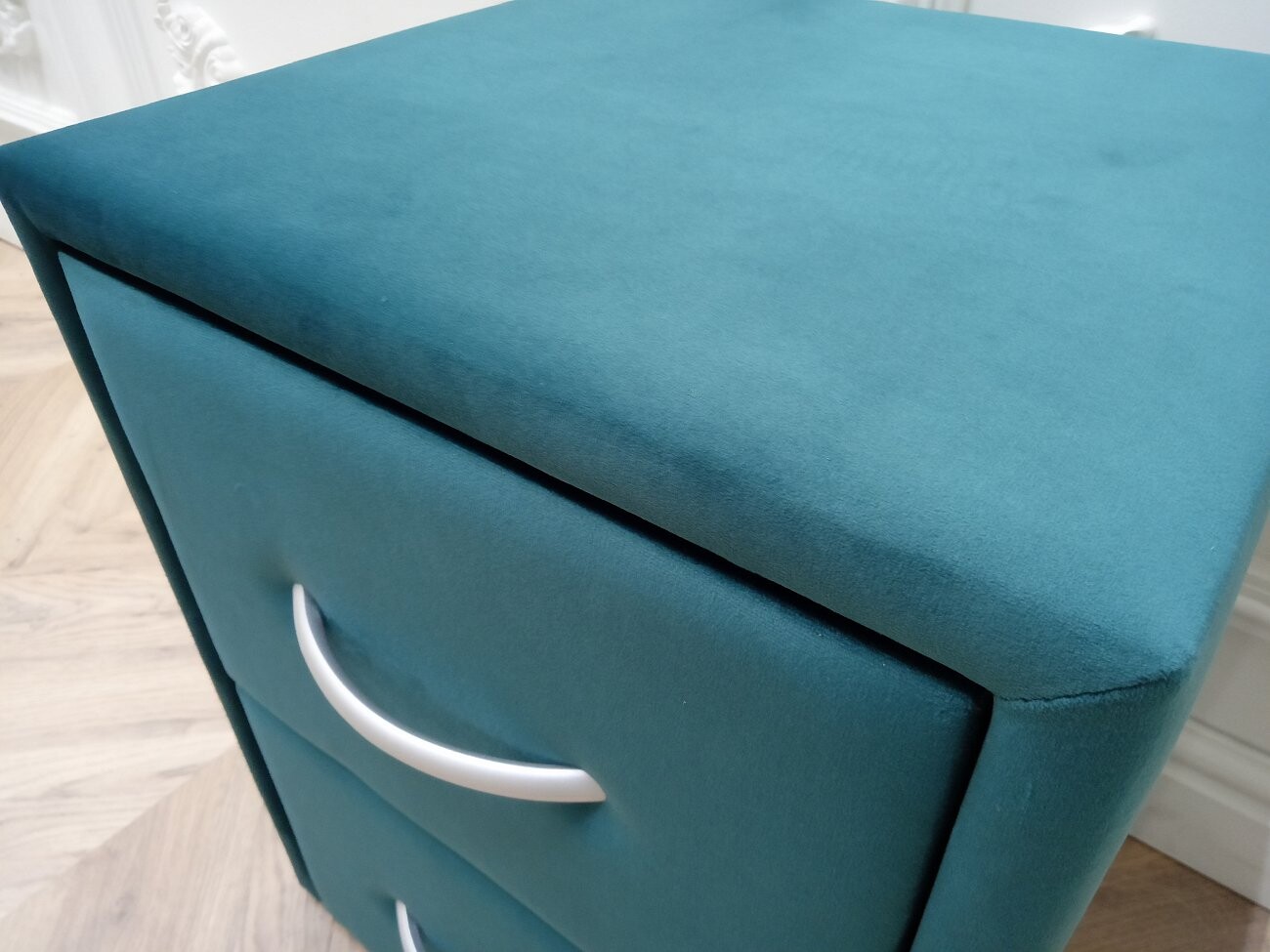 Прикроватная тумбочка с двумя ящиками изумрудная Эстетика Romantic - изображение 5