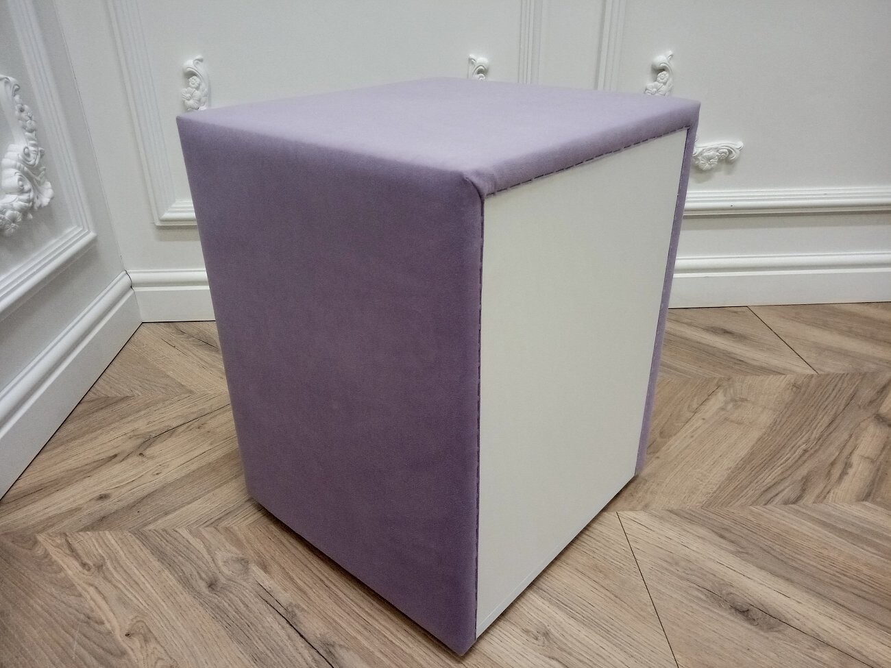 Прикроватная тумбочка с двумя ящиками лиловая Эстетика Enigma - изображение 9