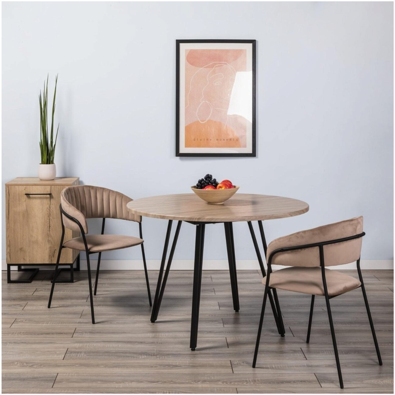 Стул мягкий на металлических ножках бежевый Portman - изображение 11