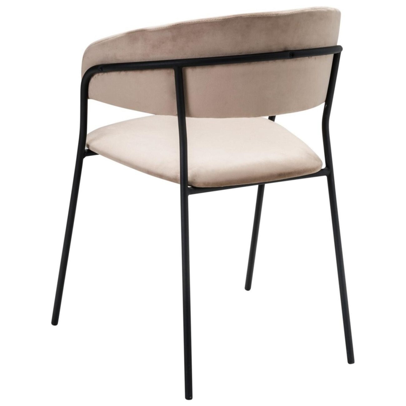 Стул мягкий на металлических ножках бежевый Portman - изображение 4