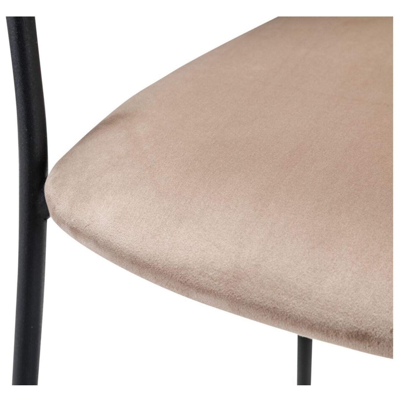 Стул мягкий на металлических ножках бежевый Portman - изображение 9